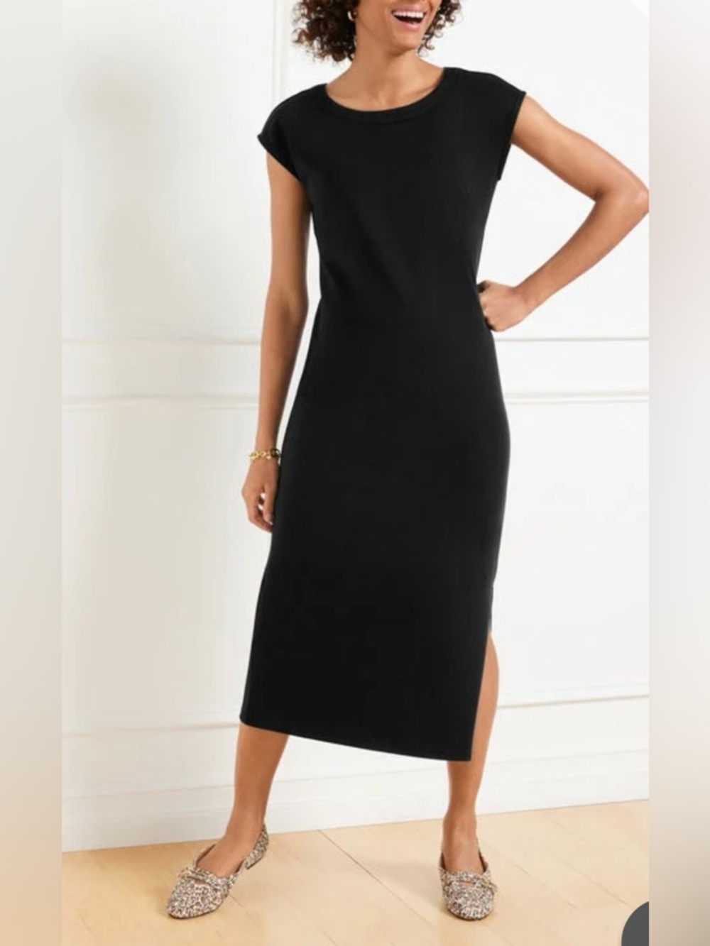 Talbots Passport Ponte Scoop neck Dress. New.  Small